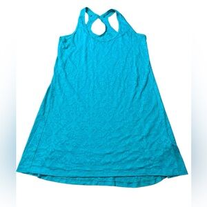 Balance Collection by Marika Teal Burnout Racerback Yoga Tank Top - Medium